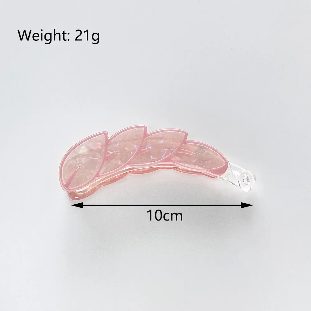 Заколки для волос «банан» 10 см, разноцветные листья, заколка для хвоста, большие женские заколки на затылке, аксессуары для волос Закол