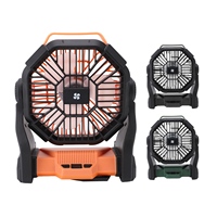Portable Camping Fan 5000mAh USB Rechargeable 20H Runtime LED Lantern Tent Fan for Outdoor Hiking Backpacking 3-Speed Wind