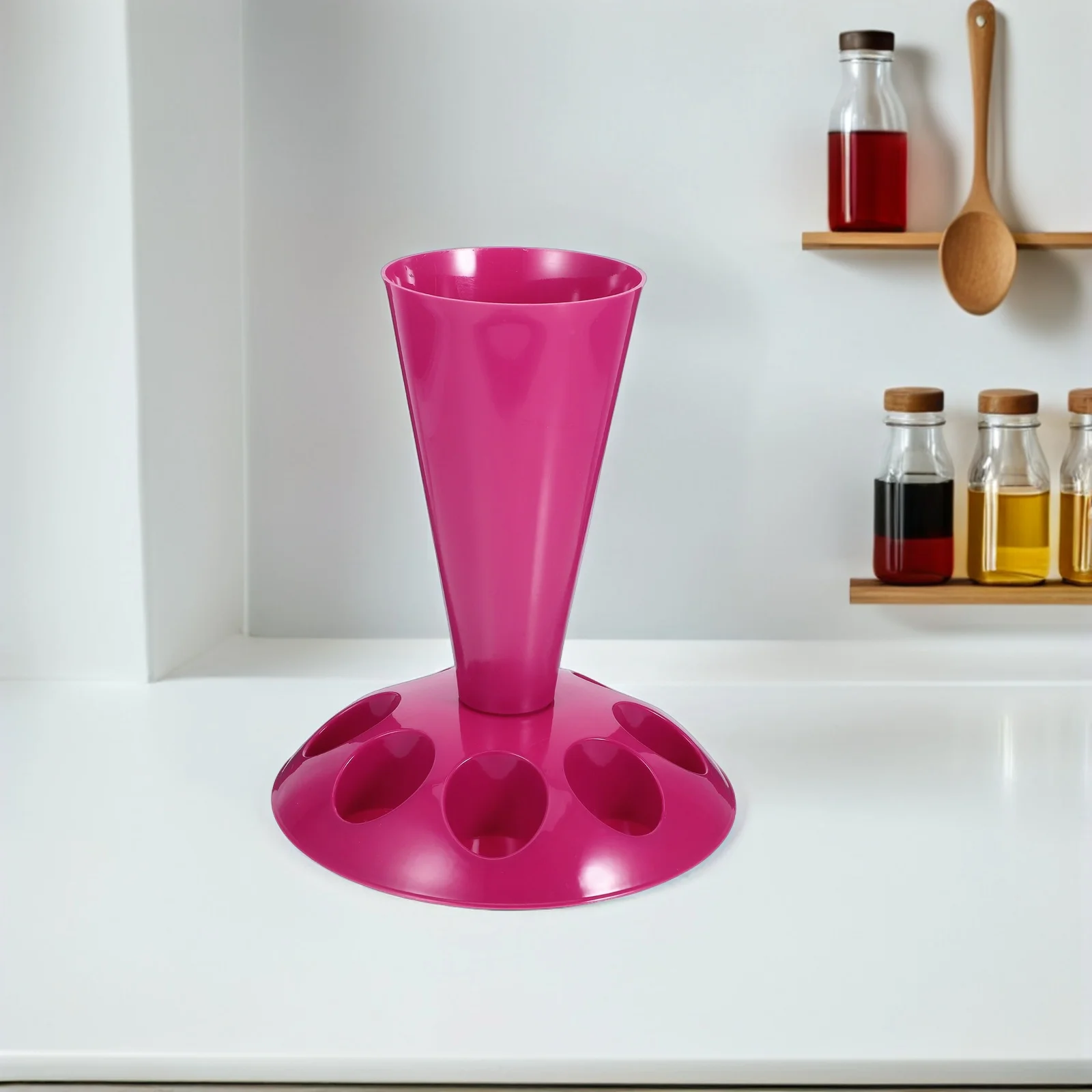 

Pastry Bag Holder Stand 8 Nozzle Slots Baking Tools Organizer Piping Bag Filling Cake Decorating Kit Stand Baking