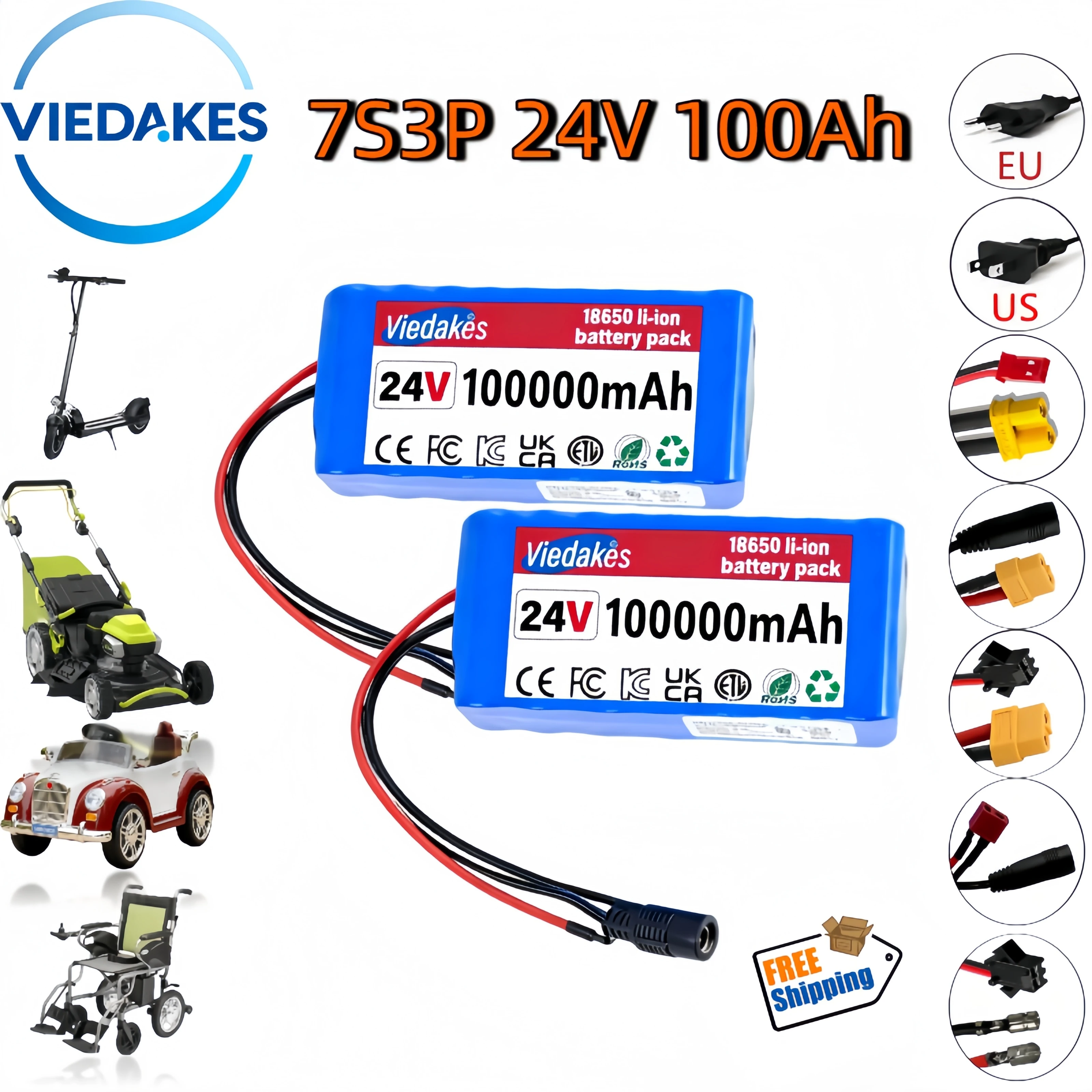 

【Hit product】7S3P Backup Power for Medical Devices/Blackout Emergency,7S3P 24V 100Ah Li-ion Battery Pack Fast Charge Supported
