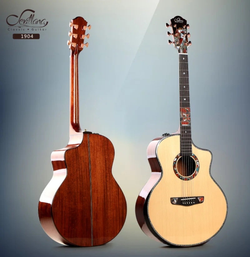 

Handmade musical instruments guitar with Solid wood acoustic guitar high quality acoustic guitar Manufacturer