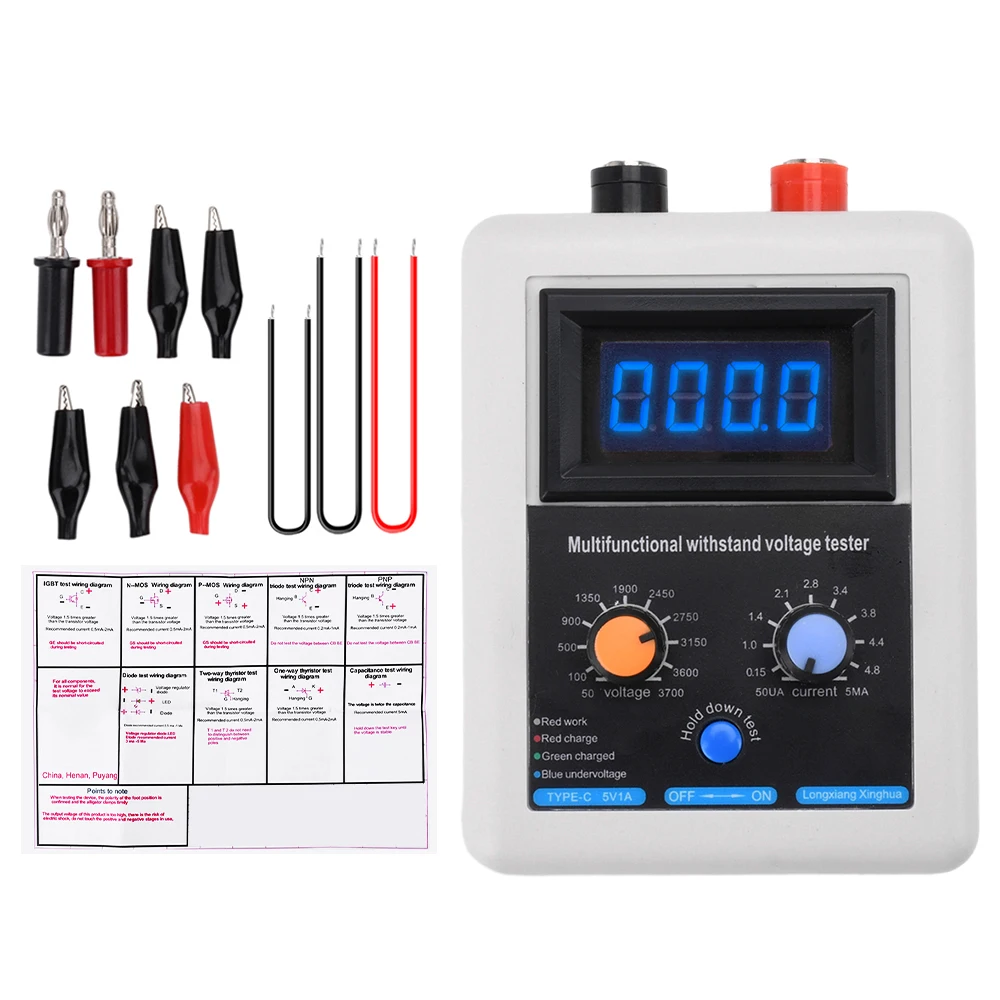 0V-3500V zdolność napięcia IGBT Tester próbnik elektroniczny dioda MOS trioda napięcie LED MOV wytrzymuje Tester napięcia