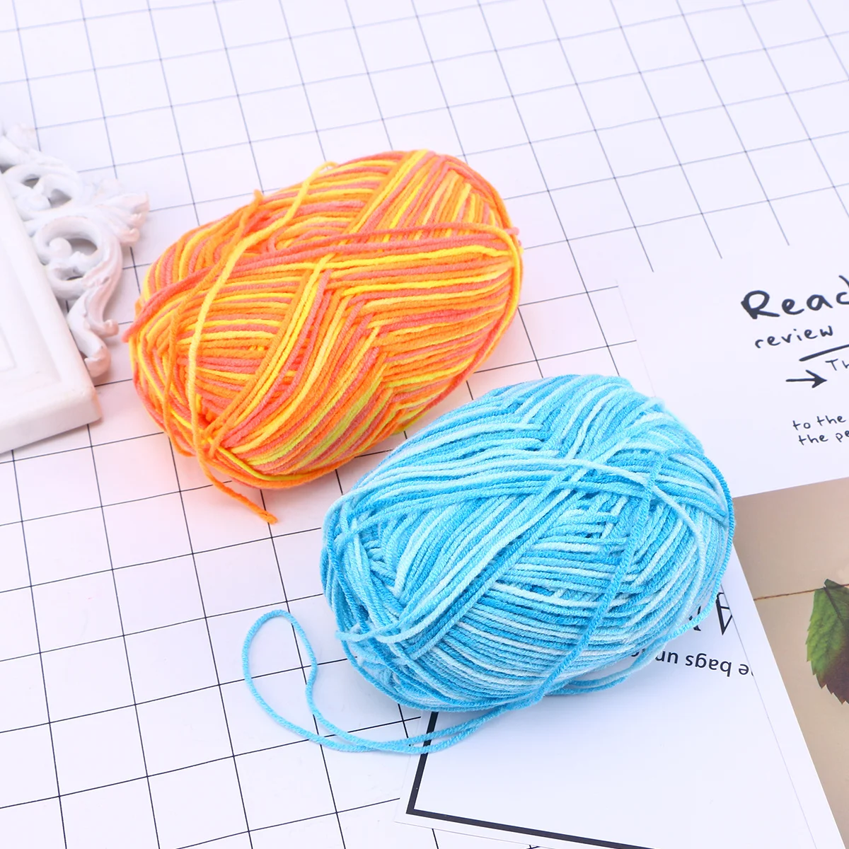 

10Pcs Multicolor Milk Cotton Yarn Super Soft Warm Cashmere Blend for Hand Knitting Crocheting Scarves Blankets Needles Crafts