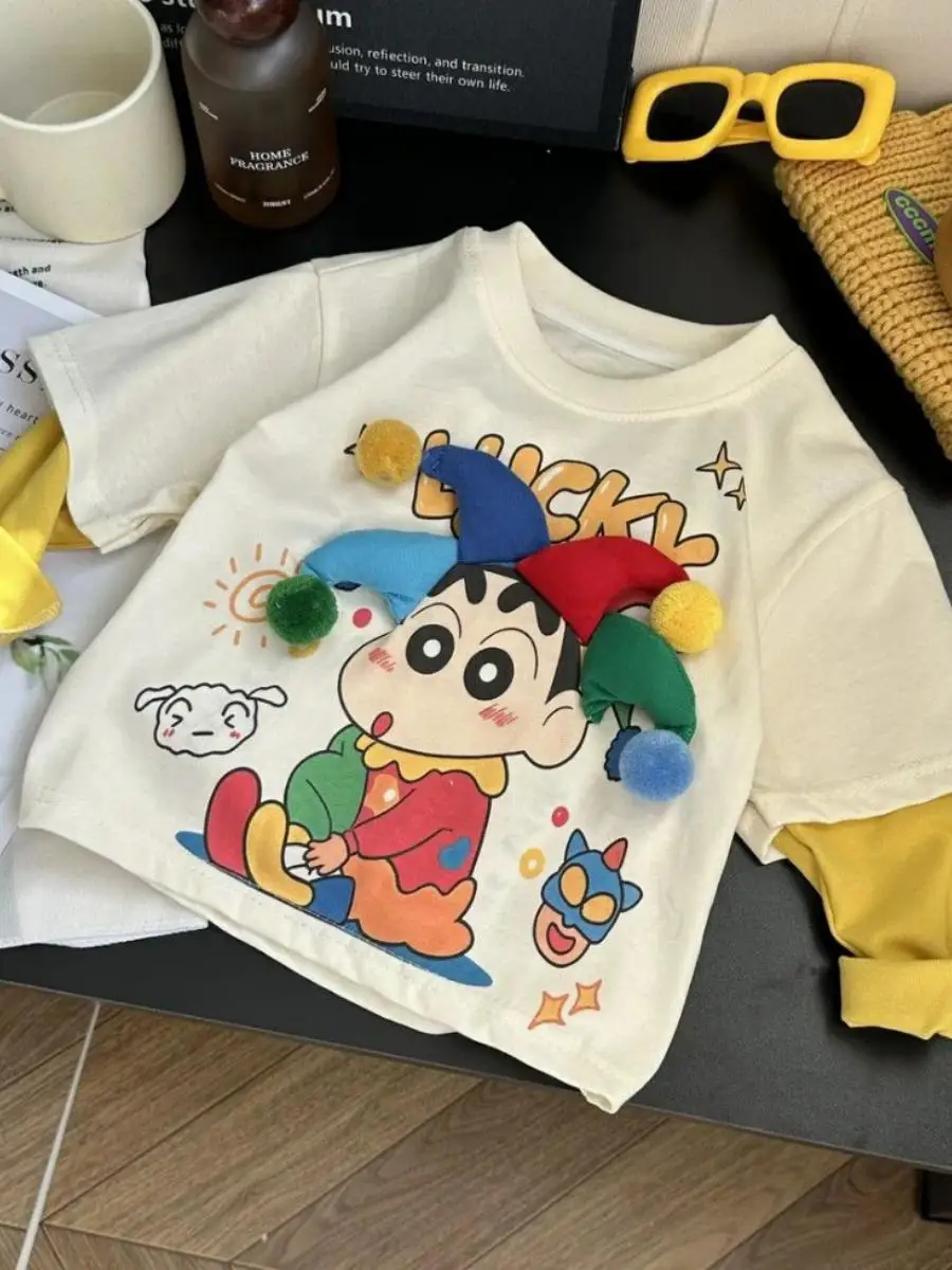 قميص قطني طويل الأكمام للفتيات الصغيرات بطباعة ثلاثية الأبعاد، ملابس خريفية أنيقة للأطفال، قطن نقي، تصميم جديد لعام 2025