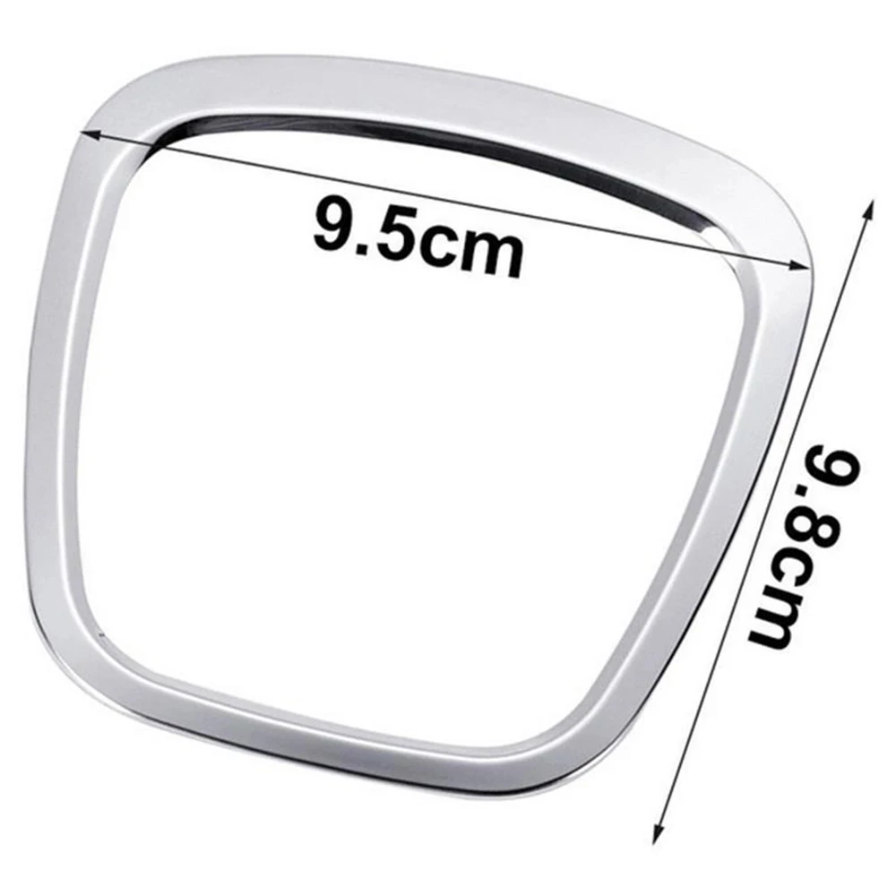 Trim Cover Sticker Chrome Steering Wheel Frame Replacement for Audi A3 8P S3 A4 B6 B7 B8 A5 A6 C6 Q7 Q5 Interior Accessories