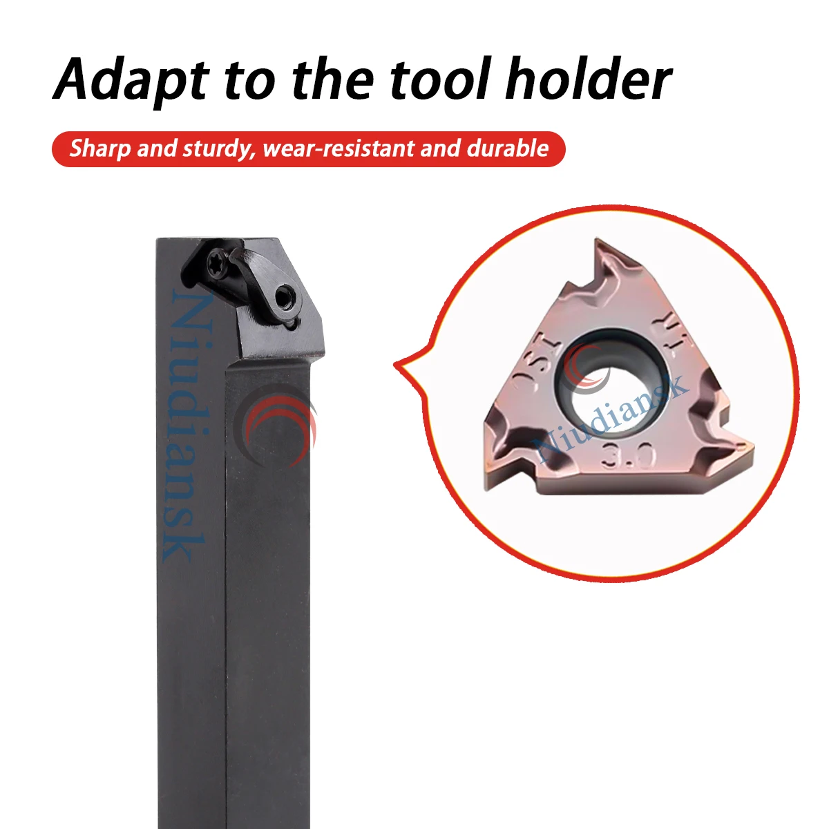 16ERM/IRM 2.5ISO AG55 AG60 11W 14W LF6118 Tornio CNC Filettature interne ed esterne Utensili per tornitura per la lavorazione dell'acciaio inossidabile