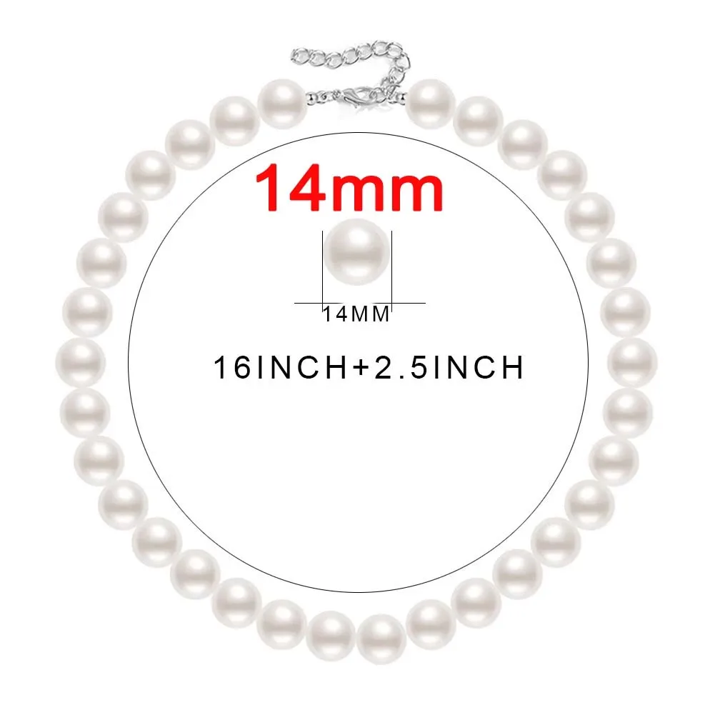 Luxury Imitation Blanc Pearl Pet Dog Collar Adjustable Brides Pet Necklace Wedding Prom Jewelry Accessories for Small Medium Dog