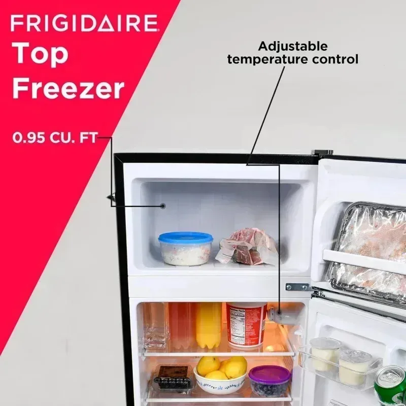 PMD4-Frigidaire EFR840-BLACK-COM ثلاجة مدمجة، 3.1، أسود،