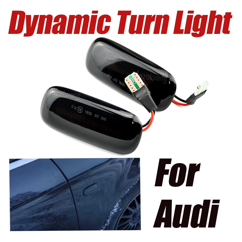 

LED Dynamic Side Marker Light Turn Signal Light Fit For Audi A3 S3 8L 2000-2003 A8 D2 1999-2002 TT 8N 2000-2006