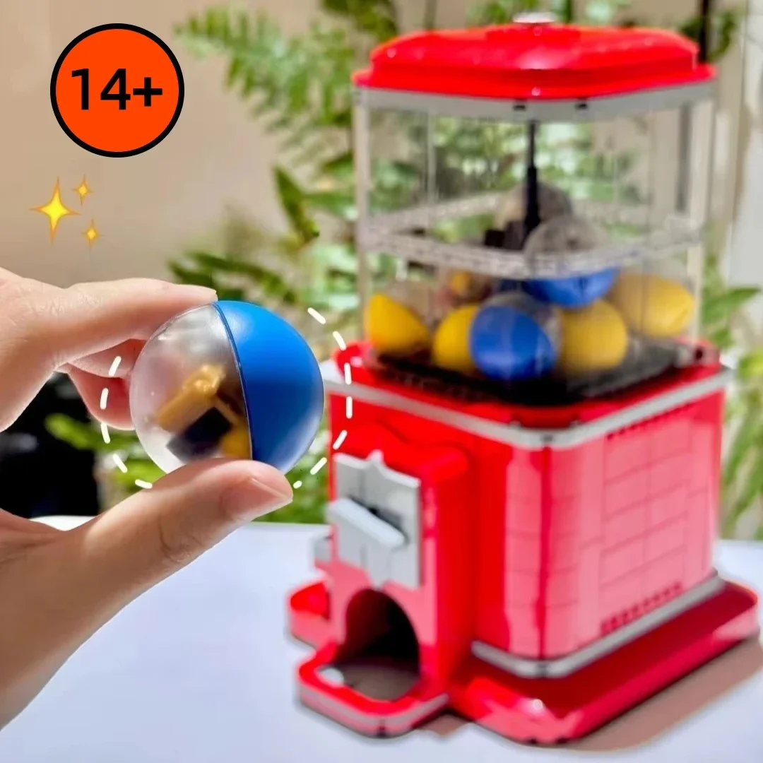 21358 Gacha Machine 1343 pièces idées distributeur automatique ensemble cadeaux d'anniversaire technique brique jouet éducatif pour enfants