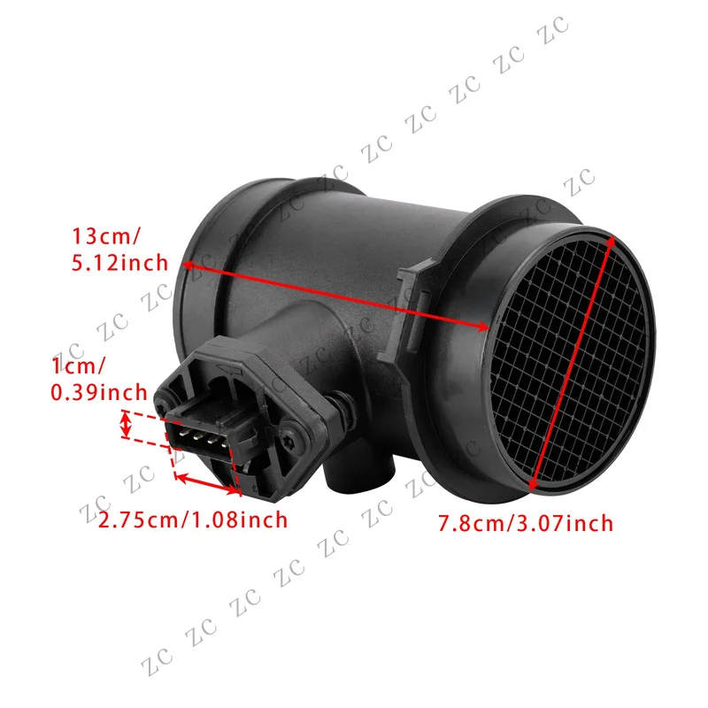 S+ Mass Air Flow Meter Sensor For Ford Galaxy VW Golf III VR6 Sharan 0280217512 AZ