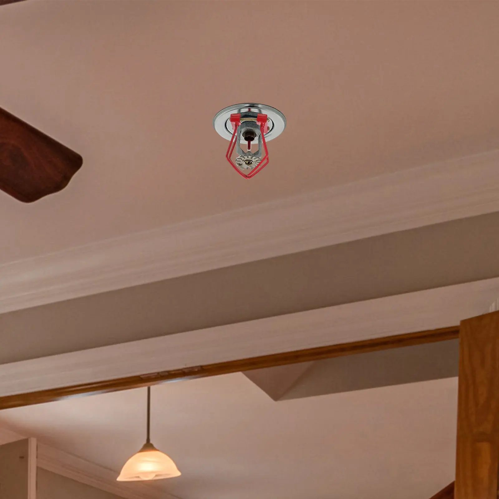 

Fire Sprinkler Protective Cover Non-Disassembly Easy Installation Fire Sprinkler Protector Replacement Ceiling