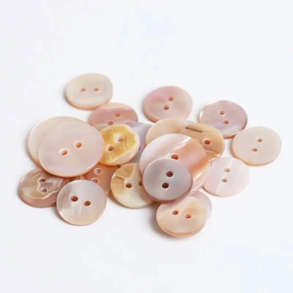 5pcs Mother of Pearl Shell Buttons Natural Freshwater Shell 2 Holes Flatback Burtton Clothing Crafts Sewing Supplies Accessories