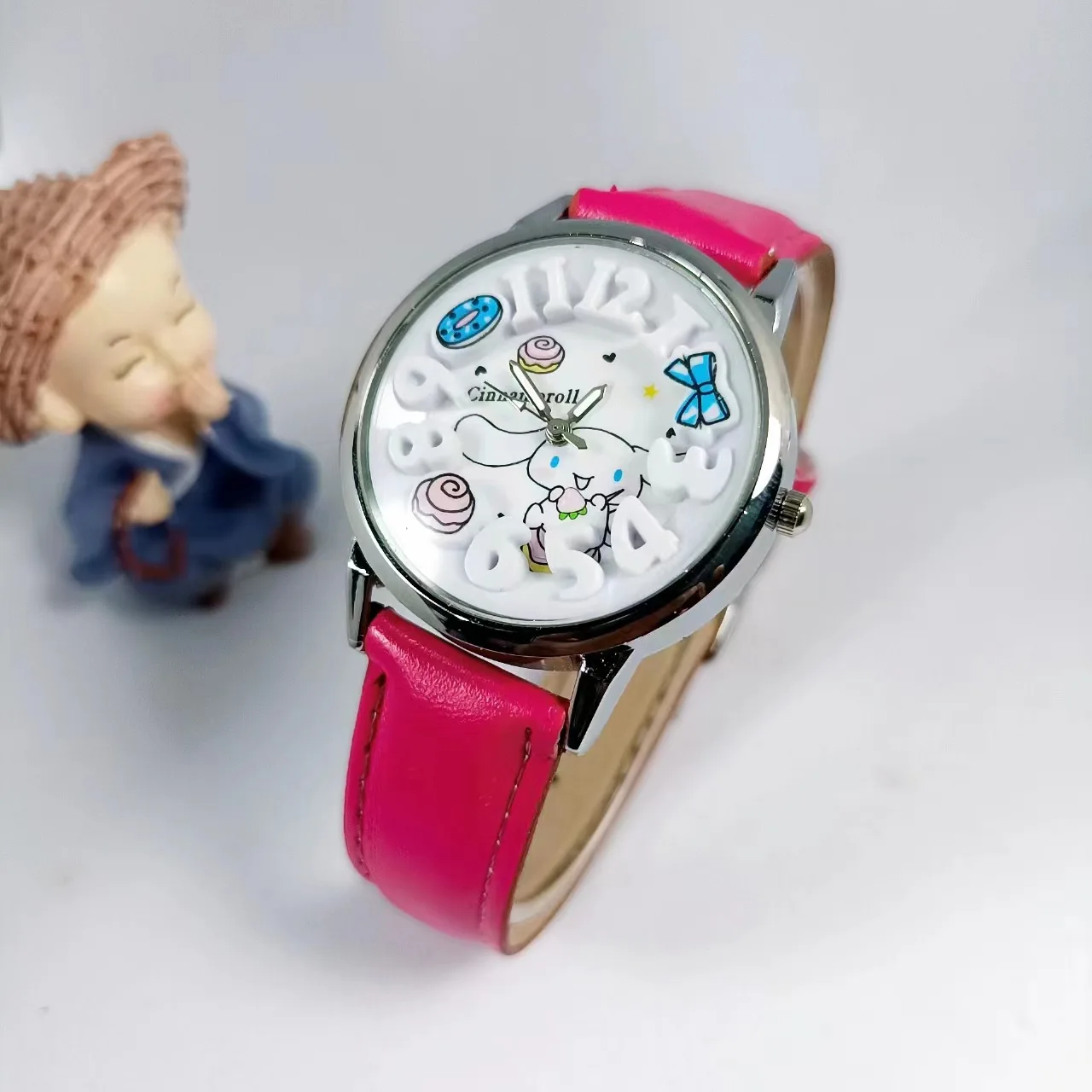 MINISO Cinnamoroll Cartoon Children\'s Watch 3D Stereoscopic Screen waterproof Children fashion Wrist Watch girl Christmas Gift