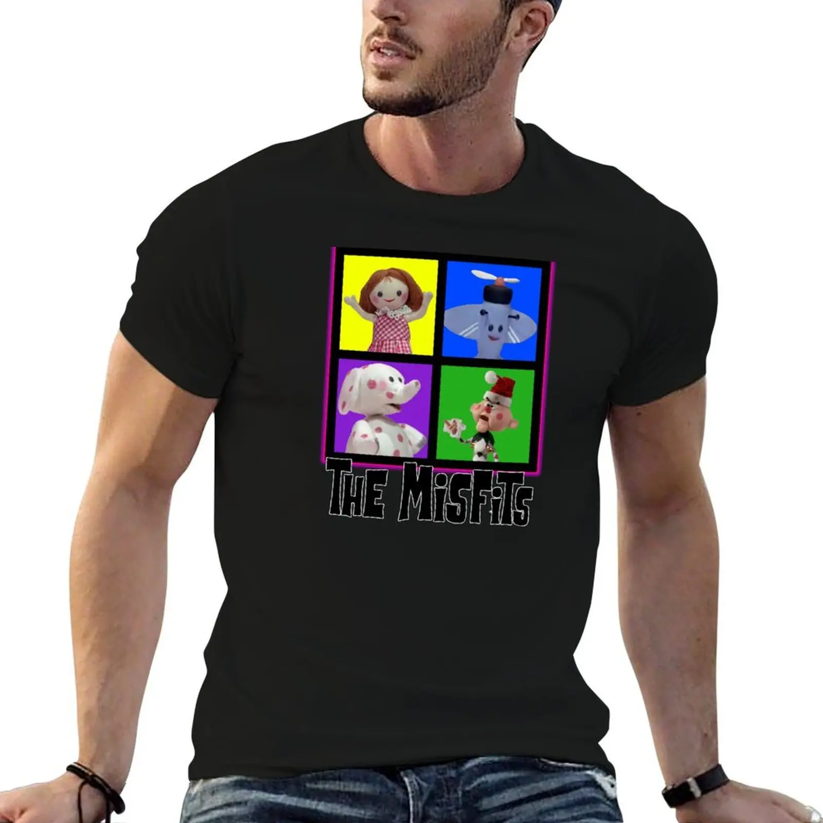 

The Misfits Live at Rainbow Rocks T-Shirt funny t shirts man man graphic t shirt t shirt man luxury T-shirt