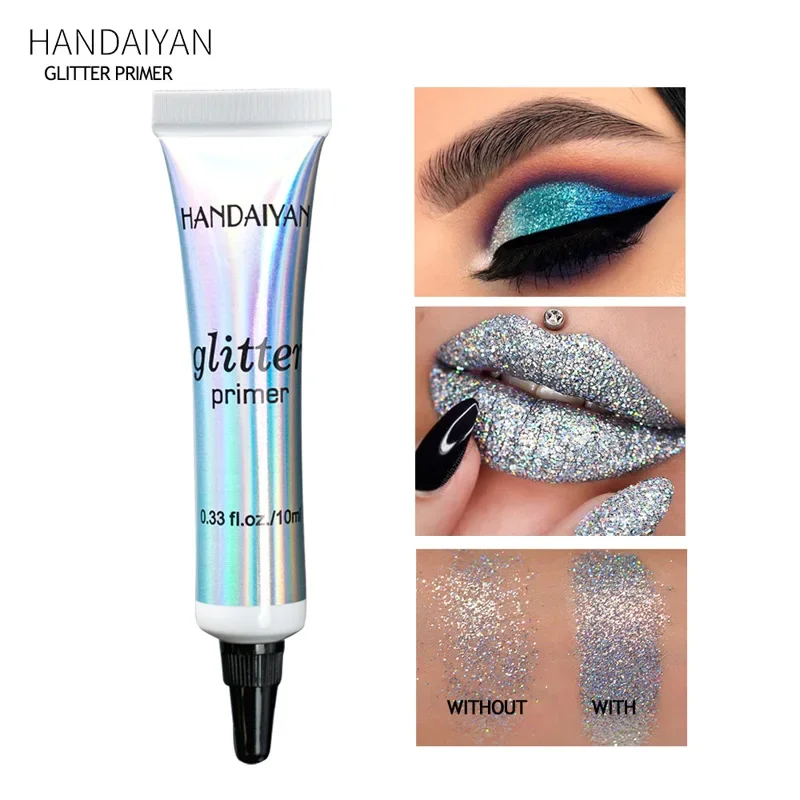 

HANDAIYAN New Glitter Primer Long Lasting Moisturizing Brighten Multi Functional Sequin Gel Fashion Hot Selling Cosmetics 10ml
