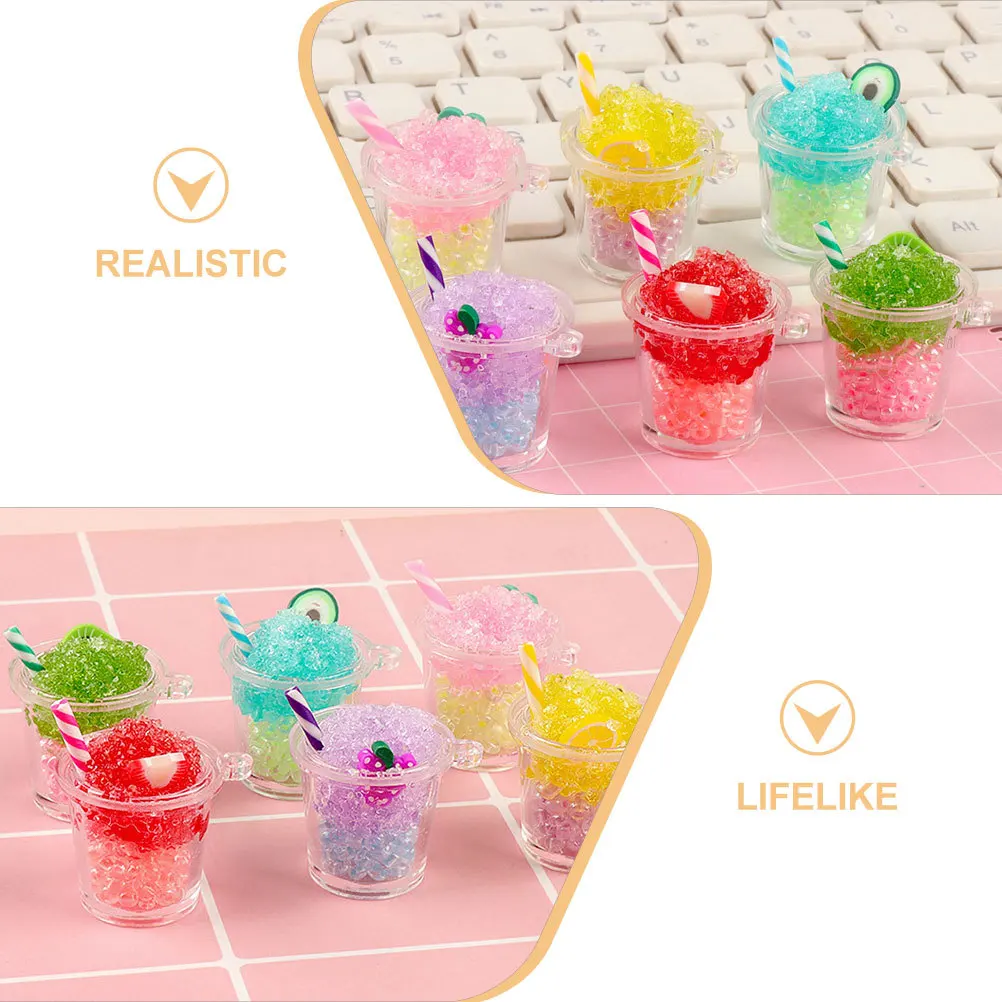 

4pcs Simulated Mini Drinks Realistic Beverage For House Decor Mini Kitchen Scene Resin Pretend Play Set Miniature Beverage Decor