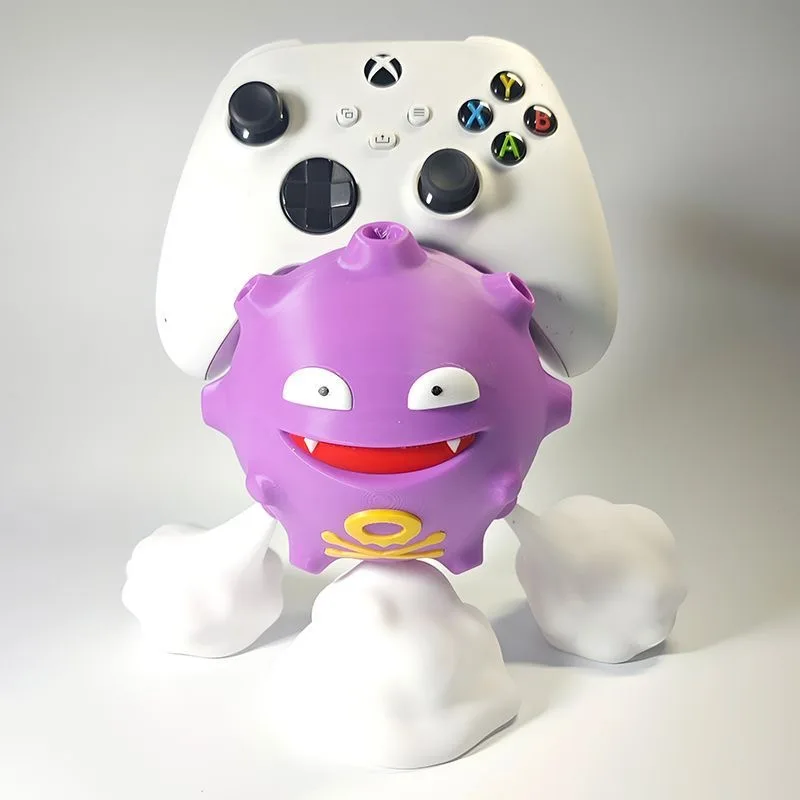 cartoon-pokemon-koffing-handle-bracket-for-ps4-5-xbox-switch-personalized-table-[3d-printing]-ornament-game-storage-display-gift
