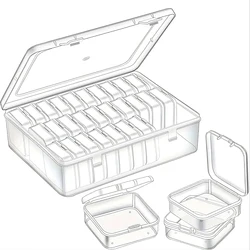 DIY Beading Jewelry, Nail Art, DIY Diamond Painting Embroidery Storage Box, Multifunctional Portable Clear Storage Box