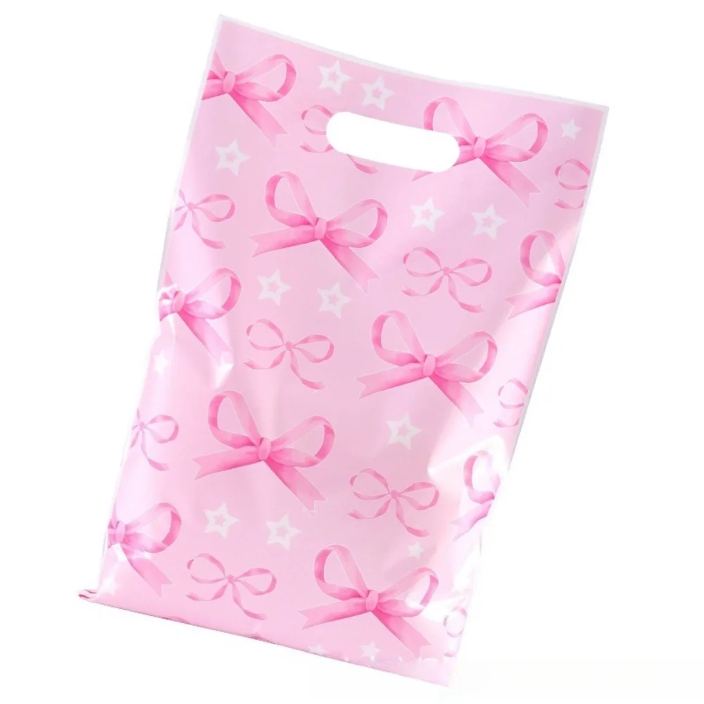 10–60 Stück rosa Schleifen-Dankeschön-Tragetaschen, geeignet für Geburtstagsfeiern, Karneval, Hochzeit, Weihnachten, Neujahr, Jahrestag, Muttertag – Detail 5
