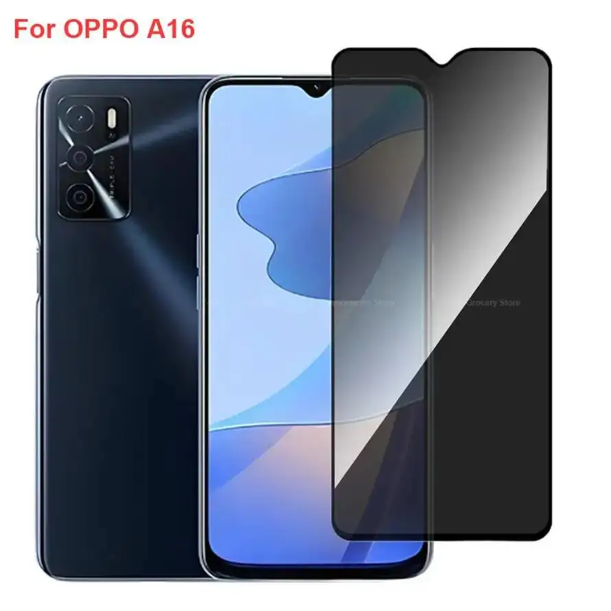 

Oppo A16 CPH2179 Anti Spy Privacy Tempered Glass Protector Compatible For Oppoa16 Full Cover Screen Phone Film