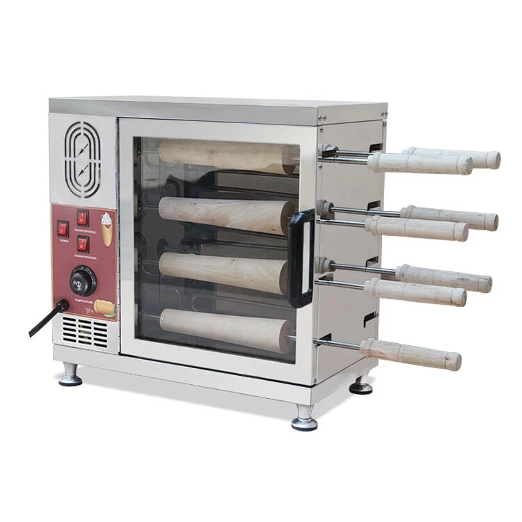 New Bakery Oven Chimney Cake Rolls Kurtos Kalacs Machine Automatic Roti Maker for Sale