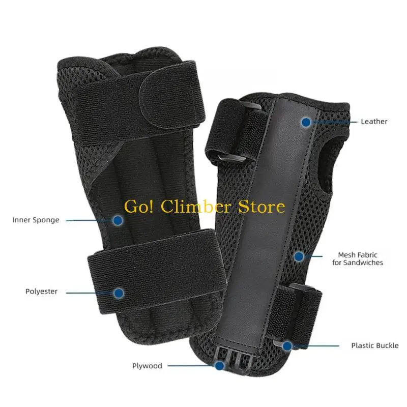 Q84C Adjustable Hand Guards for Roller Skating and Skateboarding, Separate Hand-Protector Pair with Wide Securing Band, Support