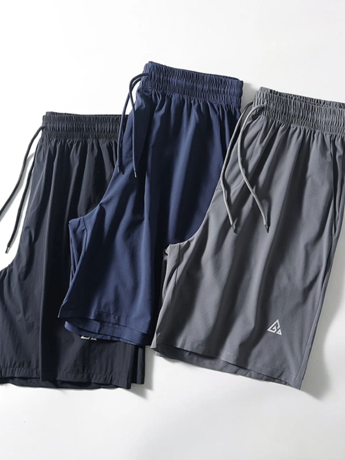 

Functional Fabric Reflective Qui Dry Breathable Four Way Stretch Summer Men's Elastic Waist Sports Five Inch orts