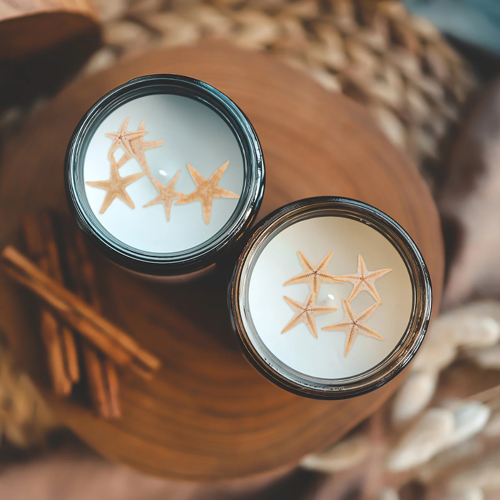 

20pcs Mini Natural Sea Star For Diy Scented Candles Epoxy Crafts Wedding Party Decor Theme Aromatherapy