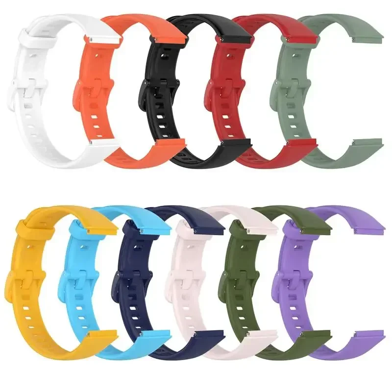

Silicone Strap For Huawei Honor Band 7 Smart Watch Wristband Replacement Solid Color Bracelet For Huawei band 7 Pro Correa