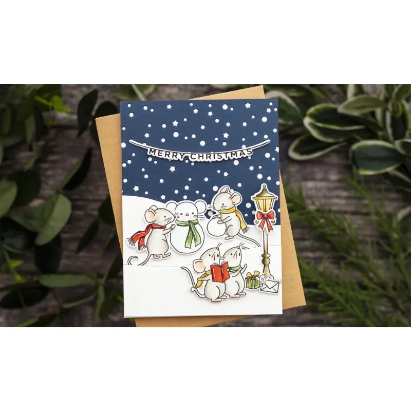 1pc Piggy Craft metal cutting dies cut die mold Stars snow slope frame Scrapbook paper craft mold blade punch stencils dies