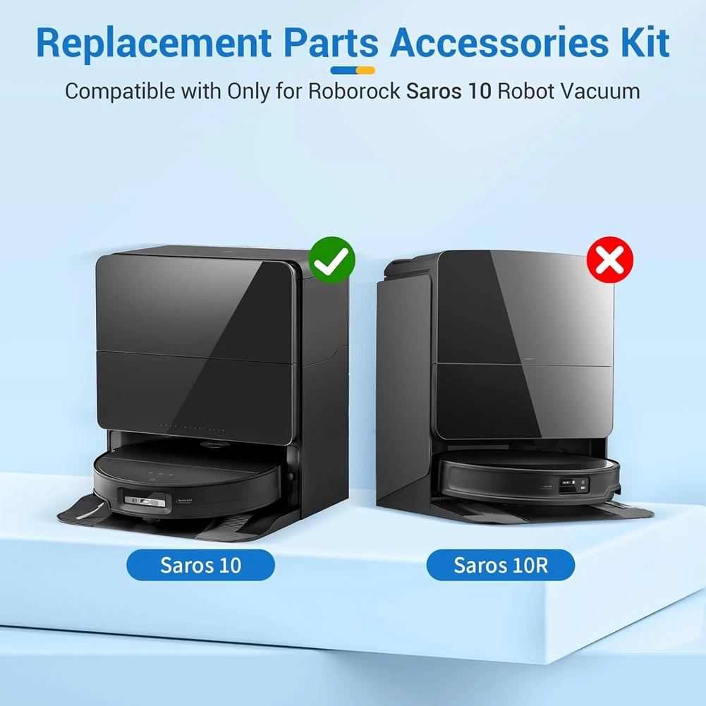 

B64B-Accessories For Roborock Saros 10 / S9 Maxv Ultra For Roborock S9 Maxv Ultra Main Brushes Mop Cloths Filters Dust Bags