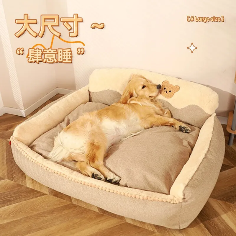 

Kennel winter warm medium and large dog golden hair German shepherd giant corgi pet sleeping cat nest removable dog bed
