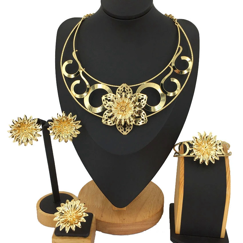 

Dubai Jewelry Set Brazilian Italian Women Jewelry Set FHK12985