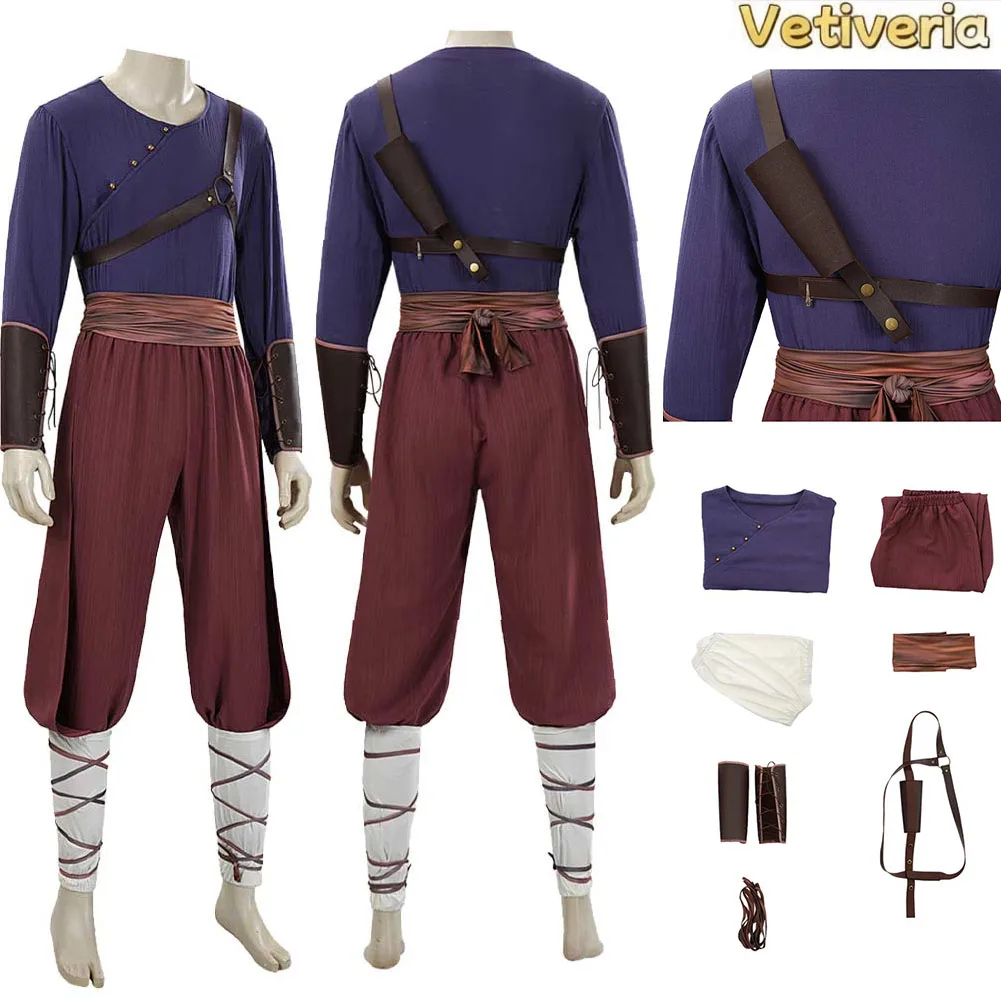 

Male Zuko Cosplay Costume Top Pants Roleplay Set Avatar Anime The Last Movie Airbender Season 2 Halloween Carnival Suit Outfits