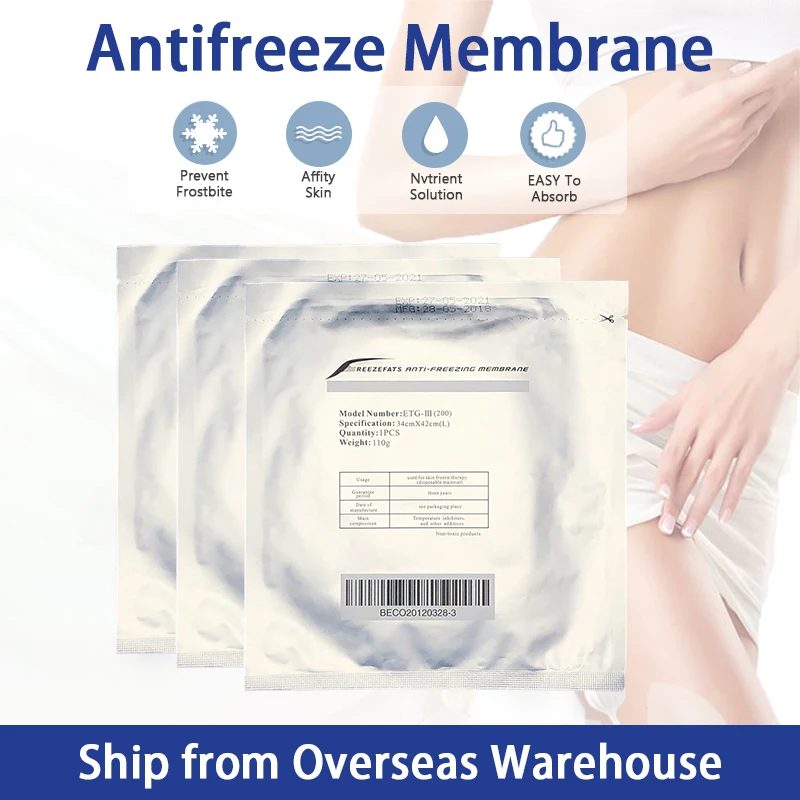 100Pcs Anti Freeze Membrane Anti Cellulite Body Slimming Machines Weight  Reduce Cold Therapy