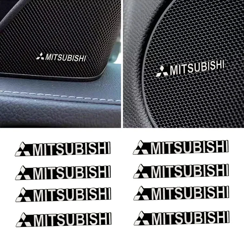 

Car Speaker Audio Decorate 3D Aluminum Badge Decal Auto Emblem Sticker For Mitsubishi Colt Xpander Triton Outlander Pajero Lance