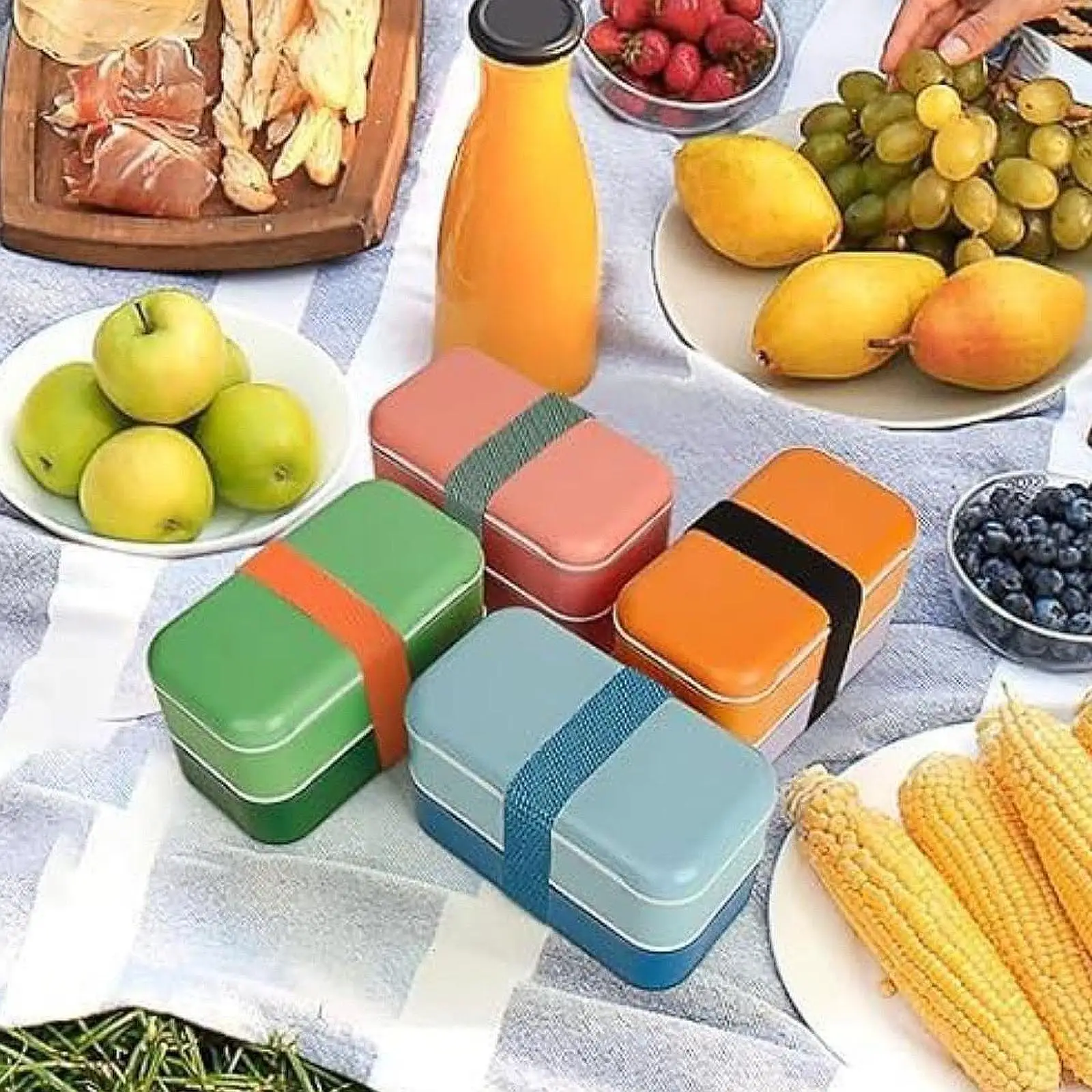 

10 Pieces Bento Box Straps Bento Box Elastic Belts for Camping Classroom
