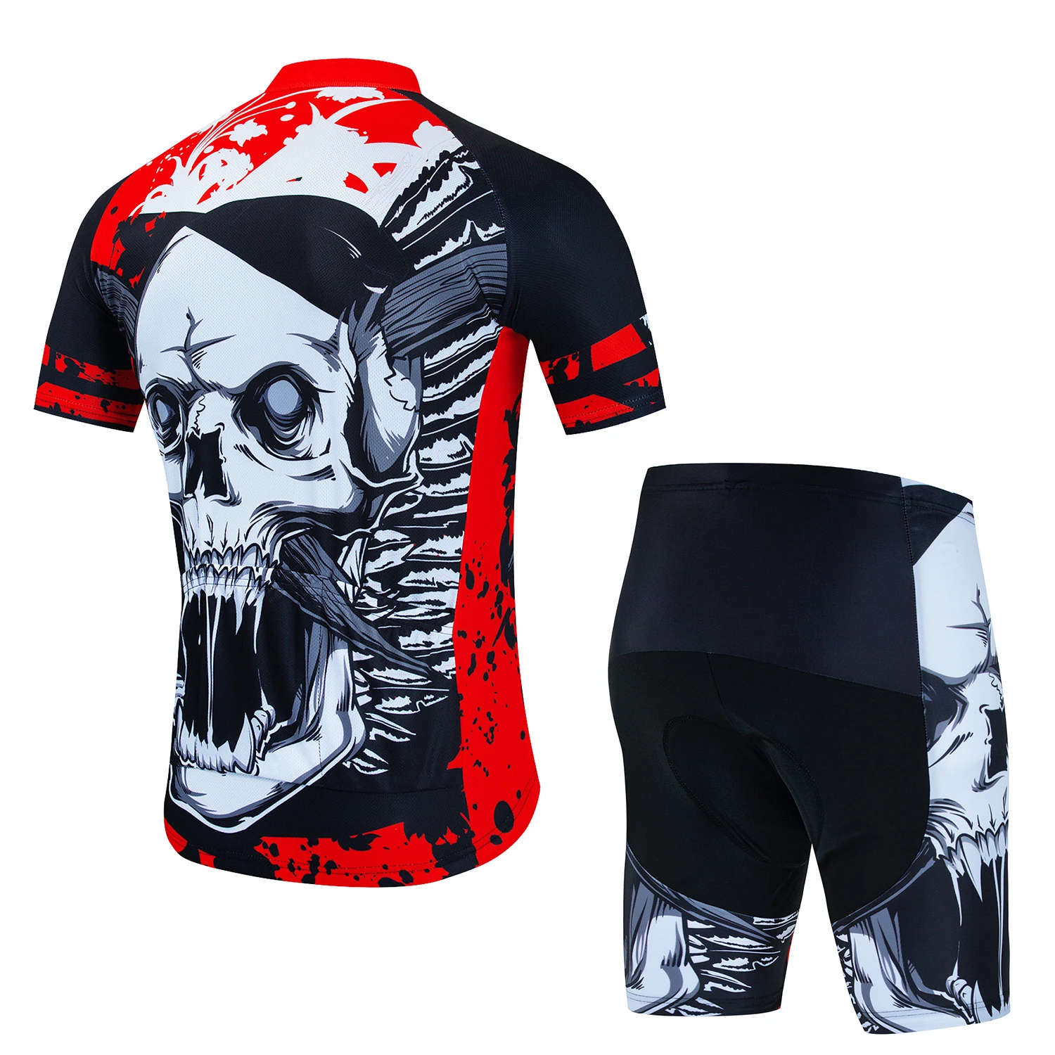 2023 Skull Pattern Cycling Jersey Set Summer Road Bicycle Clothing Mountain Bike Clothes MTB Maillot Ciclismo Men Cycling Set