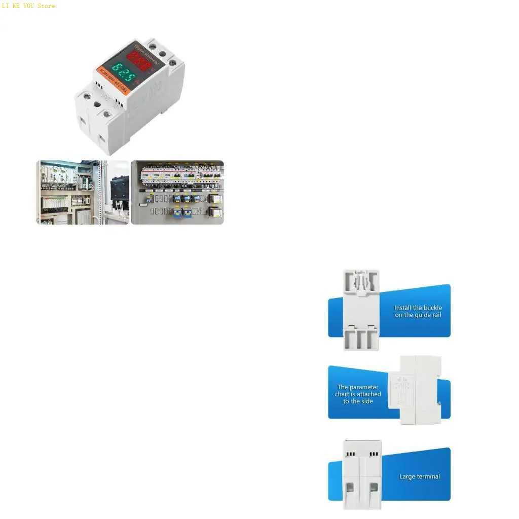 W3JE Efficient Power Monitoring Tool Voltages Current Meter for homes  Distribution Box