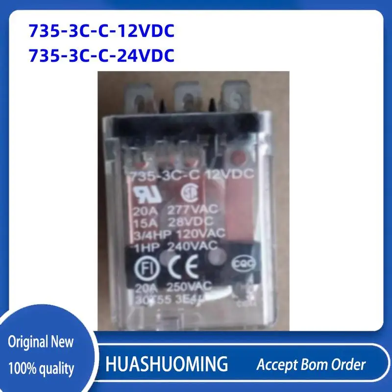 5Pcs/LOT   New 735-3C-C 735-3C-C-12VDC 735-3C-C-24VDC 11PINS 20A 12VDC 24VDC5