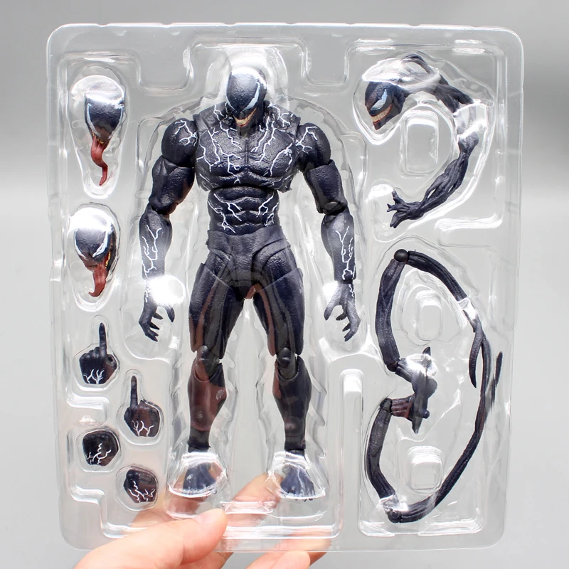 Venom 2 애니메이션 피규어, 이동식 액션 피규어 모델 장난감, 인형 생일 선물, 20.5cm