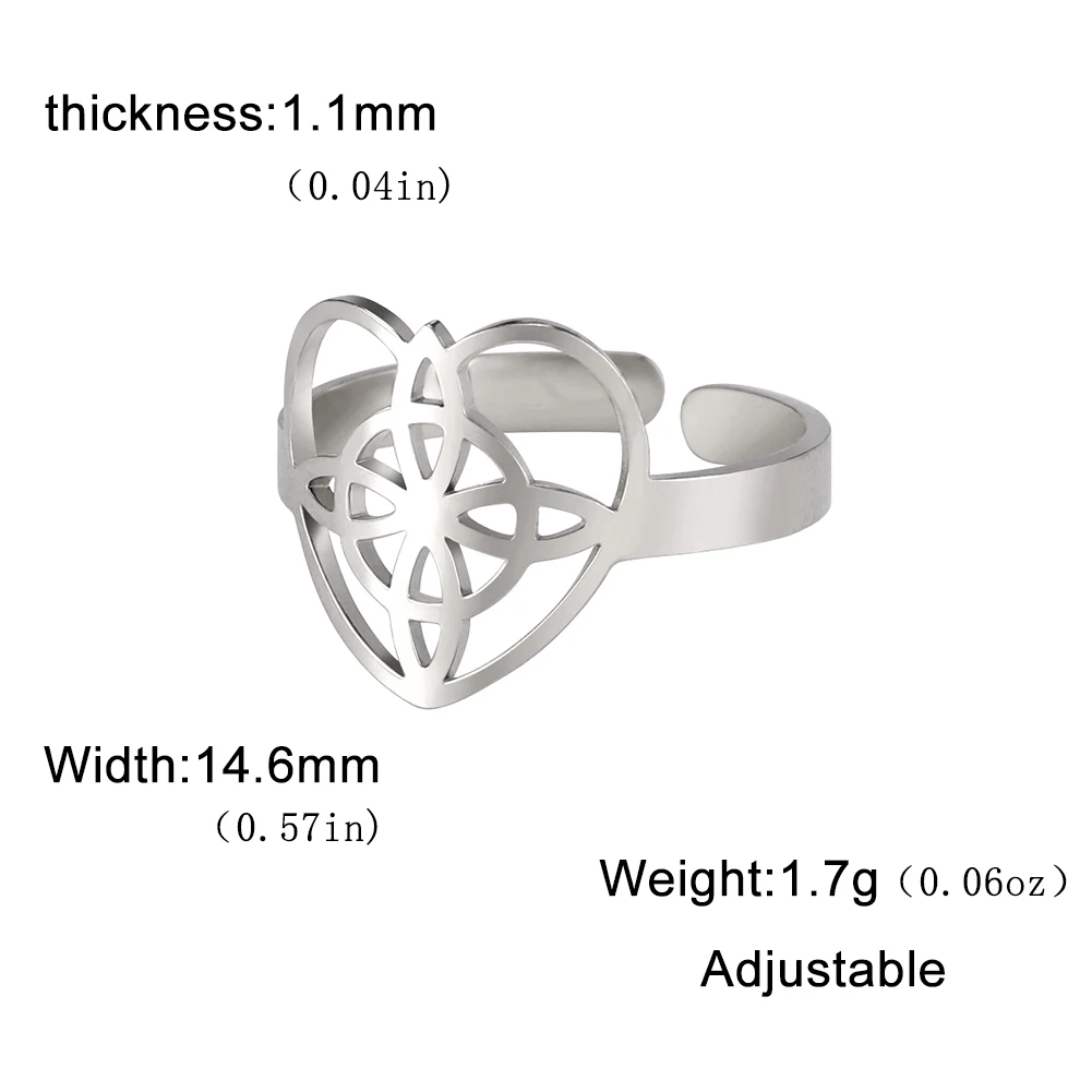 New 2026 Witch Knot Ring – Hollow Stainless Steel Celtic Vintage