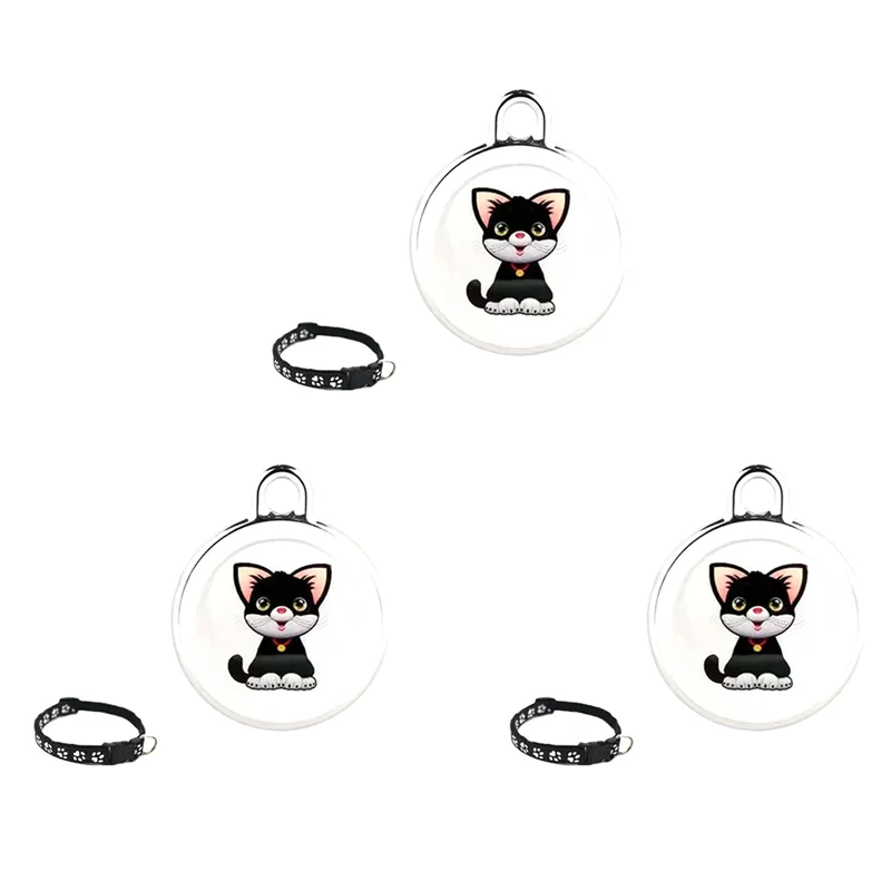 ZIZI 3X Pet Anti Lost GPS Tracker Bluetooth Smart Wearable Waterproof Locator في الوقت الحقيقي تتبع طوق العثور على جهاز، قطة