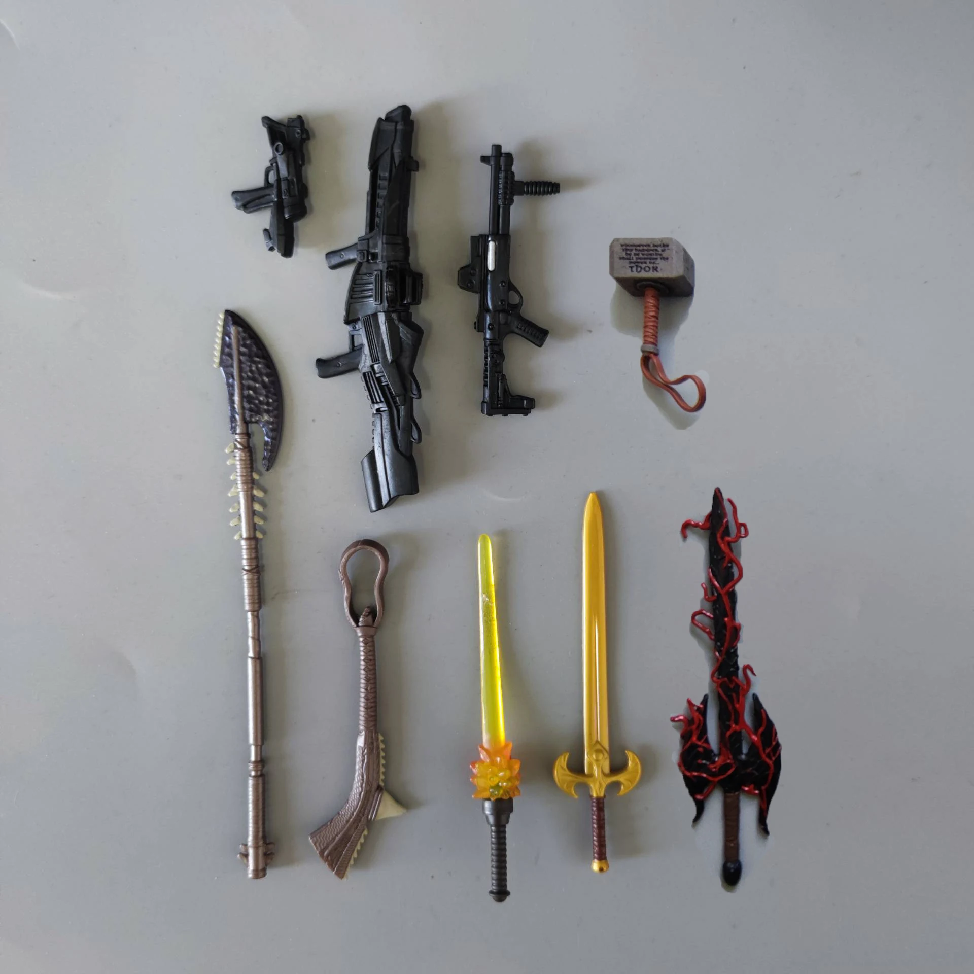 Marvel Legends Thanos Knull Black Knight Blade AIM Hydra Trooper Attuma Fixit Thor Weapon Hammer Accessory for 6