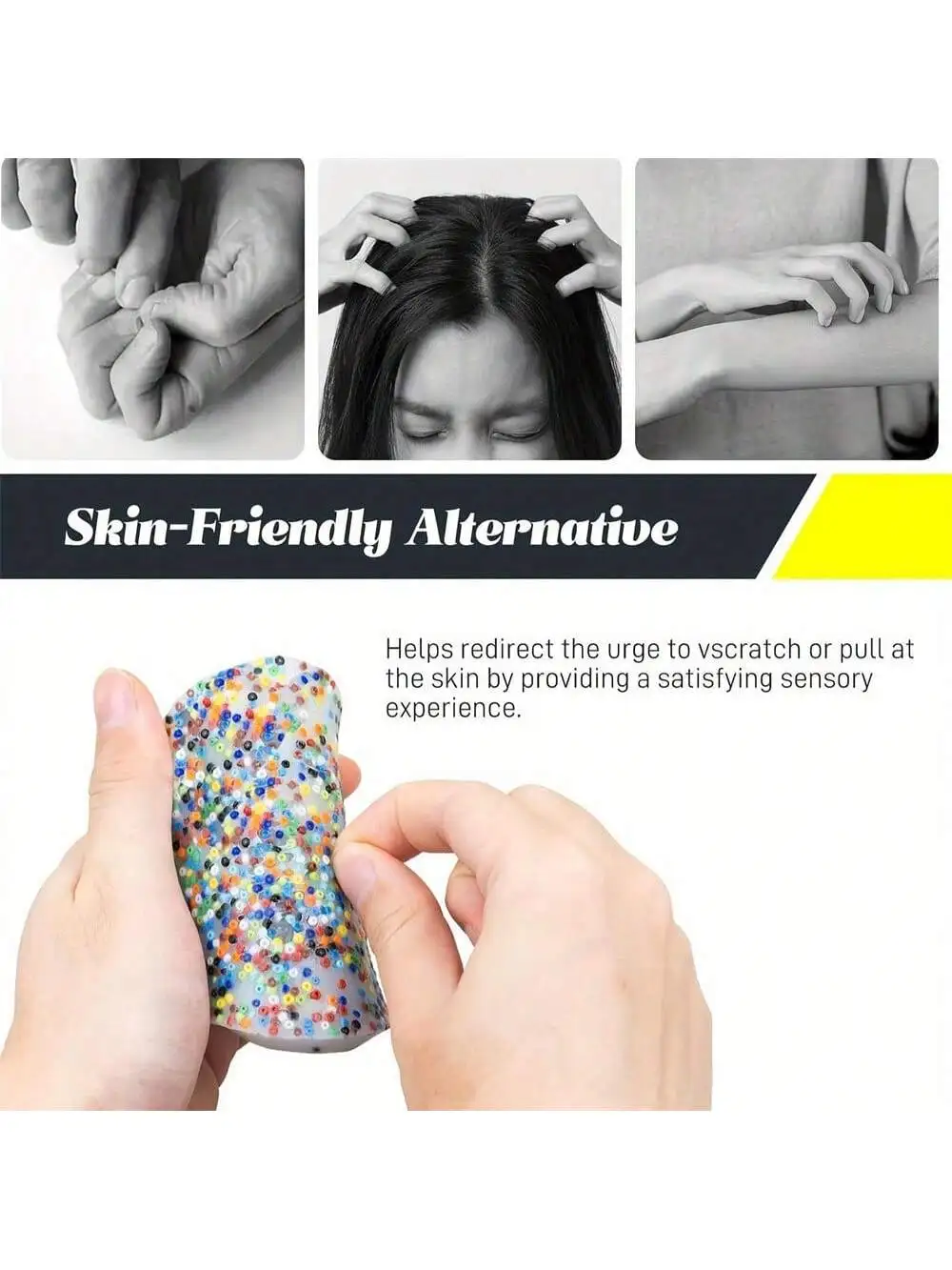 Relieving Fidget Skin Stress Toy, New Age Pocket Pads for Skin Picking, Mini Disposable Silicone Easy to Carry