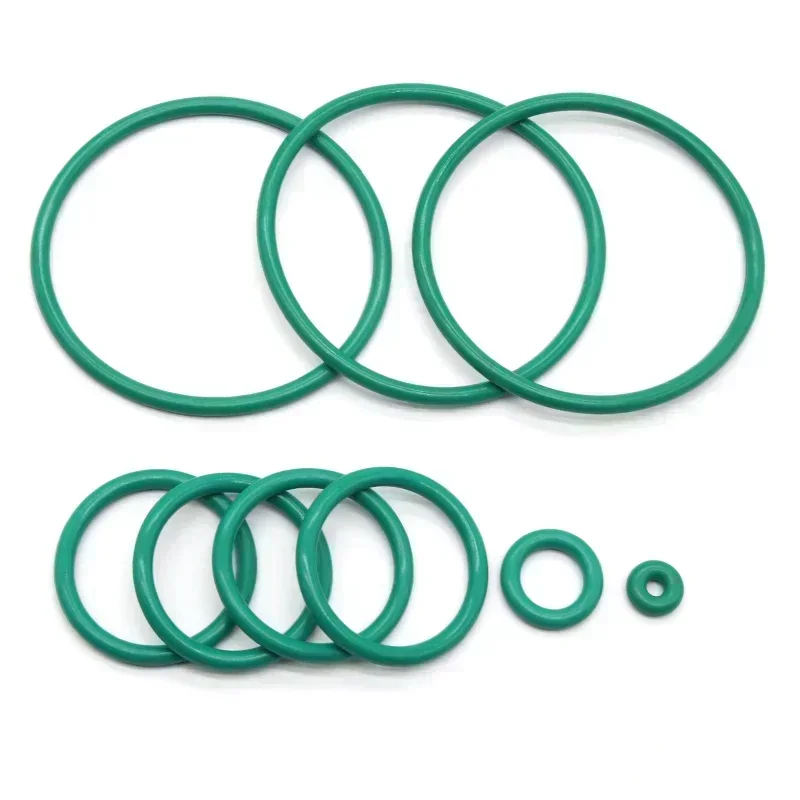 10 قطعة الأخضر FKM يا خاتم ختم طوقا CS 3.5 مللي متر OD 10 ~ 125 مللي متر زيت مستدير مقاومة ارتفاع درجة الحرارة مقاومة الفلور المطاط يا خواتم #4