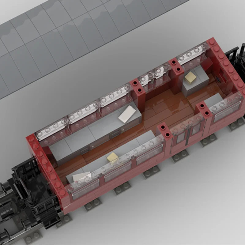 1429 peças moc diy educação blocos de construção treinadores do harzer schmalspurbahnen hsb, brinquedo de construção criativo para crianças e adultos