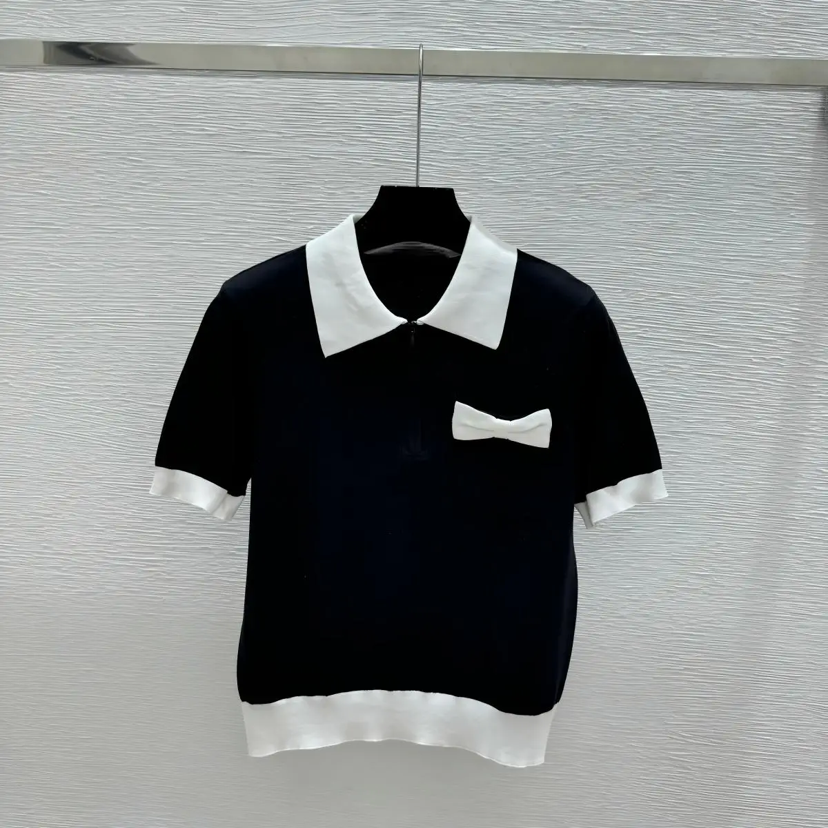 2026 high-quality women's clothing gentle college style age reducing knitted T-shirt--hb724
