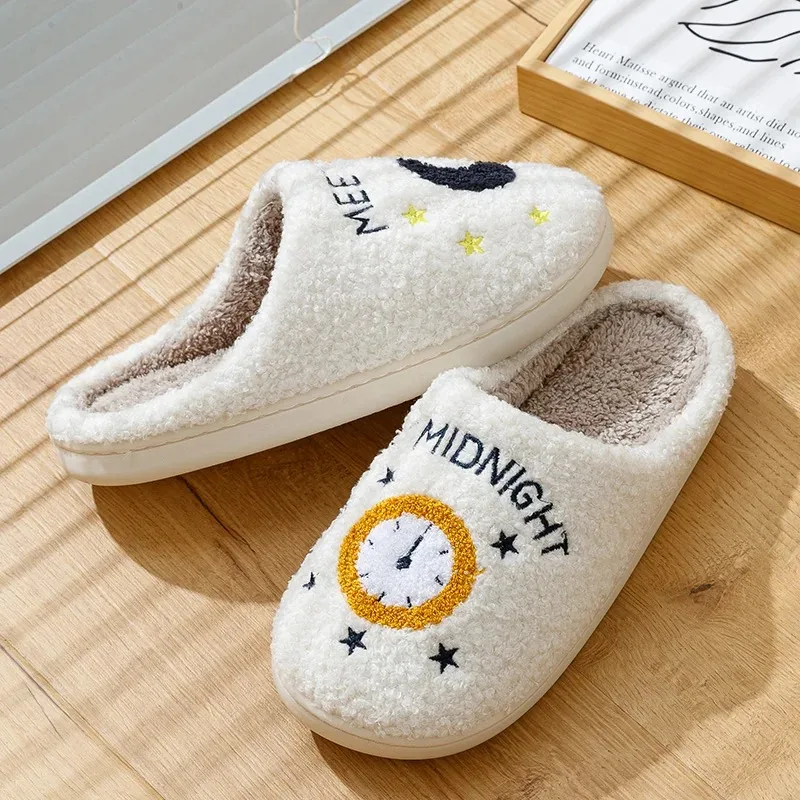 Warm Slippers Taylor Cushion Slides Meet Me At Midnight Soft Warm Comfort Flat Cozy Fuzzy Woman House Slippers Funny Shoes